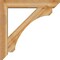 Ekena Millwork Legacy Slat Rough Sawn Bracket w/ Offset Brace, Western Red Cedar, 6"W x 32"D x 32"H BKT0604X32X32LEC06RWR - alternate 4